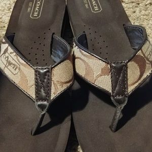 Coach flip flops